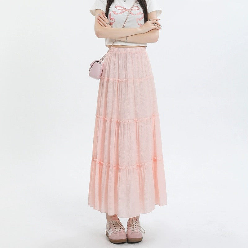 Konggeins Casual slim long skirt