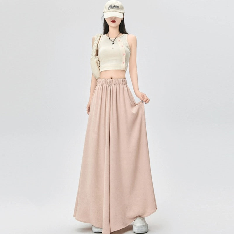 Konggeins Elegant casual wide leg pants