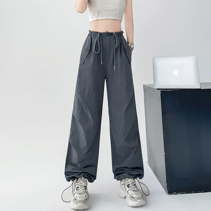 Konggeins American casual simple wide pants