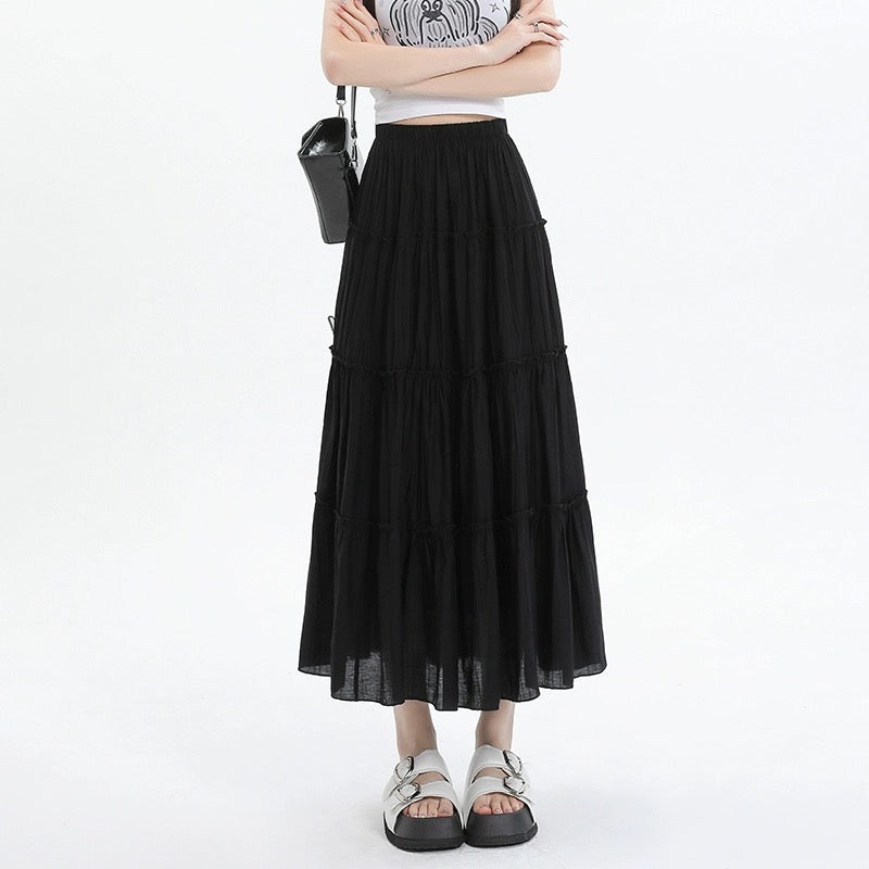 Konggeins Casual slim long skirt