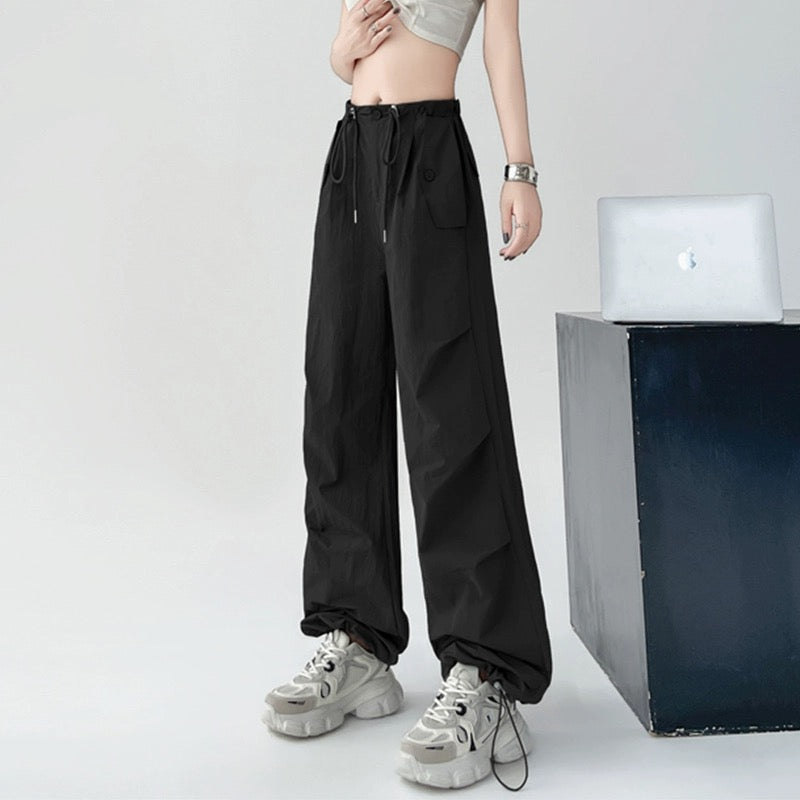 Konggeins American casual simple wide pants