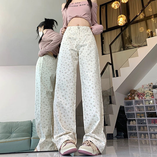 Konggeins Girly straight casual pants