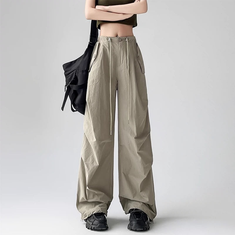 Konggeins American casual simple wide pants