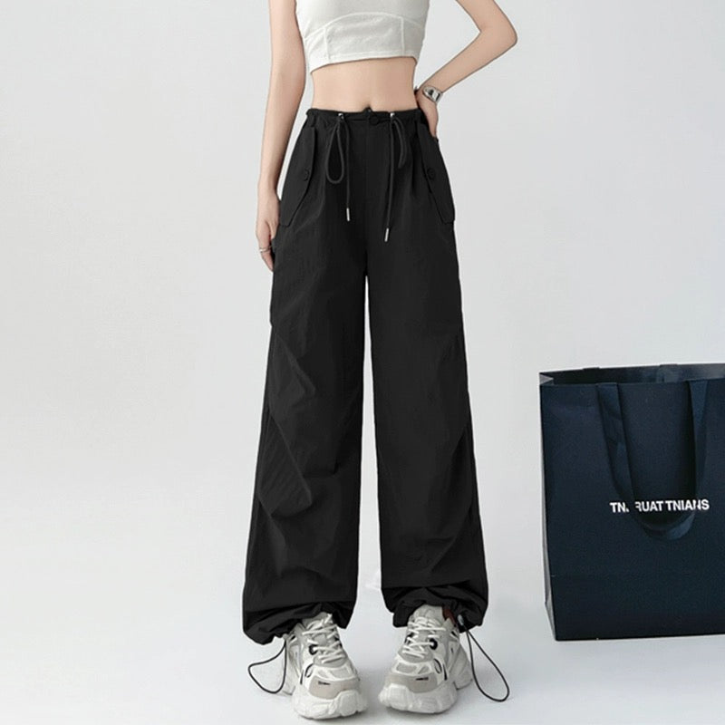 Konggeins American casual simple wide pants