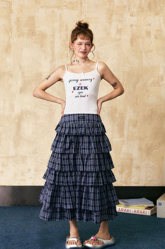 EZEK&STUDIO American letter print camisole