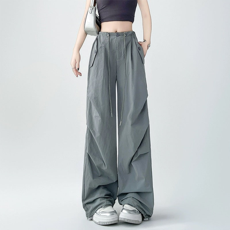 Konggeins American casual simple wide pants