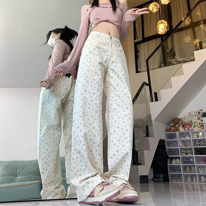 Konggeins Girly straight casual pants