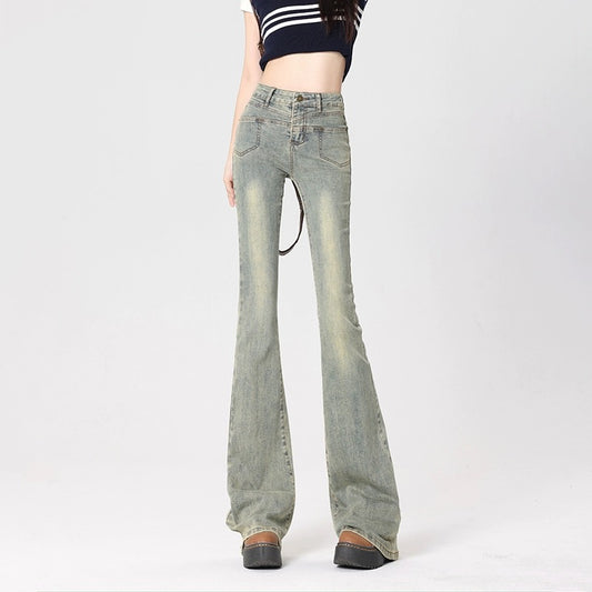 Konggeins American Vintage Wide Leg Jeans