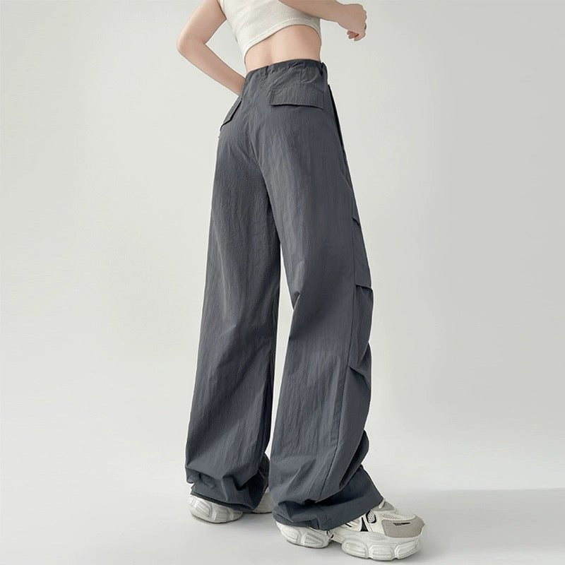 Konggeins American casual simple wide pants