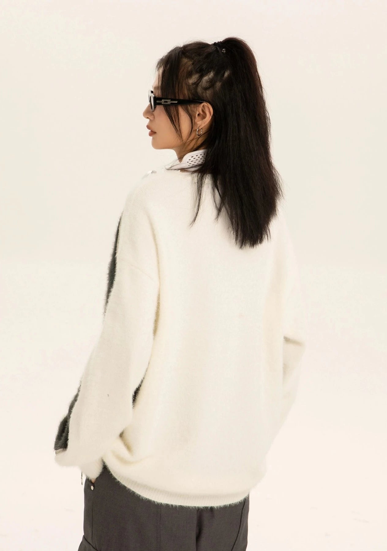 EZEK&STUDIO Mohair Knitted Sweater