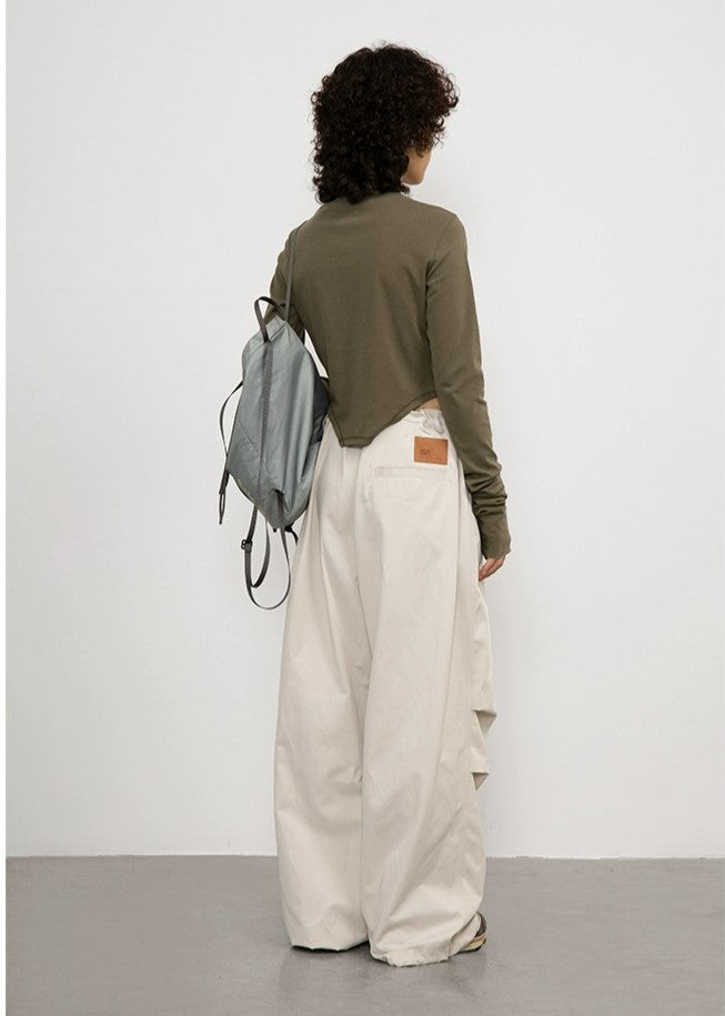 CRYING CENTER Off-White Parachute Pants