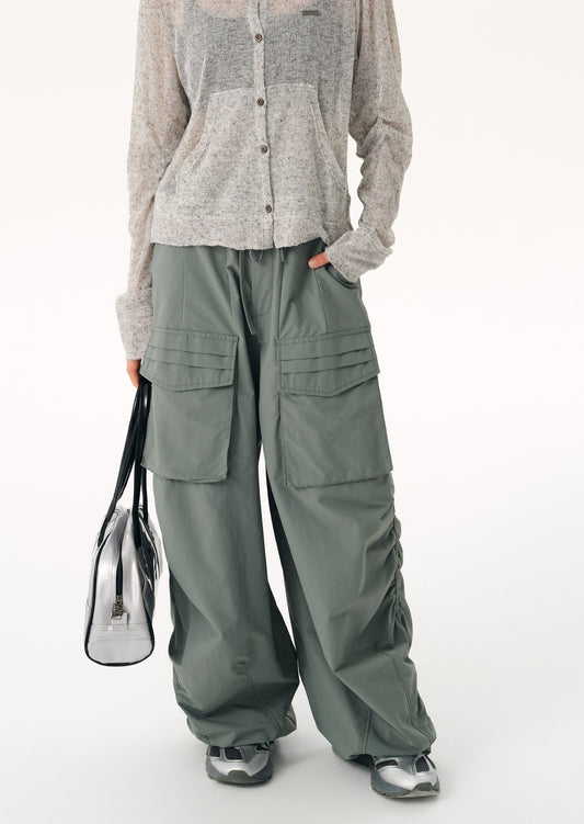 EZEK&STUDIO Retro Wide Pants