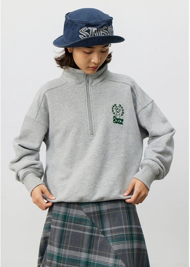 CRYING CENTER Bear Grey Short Bottom Sweatshirt