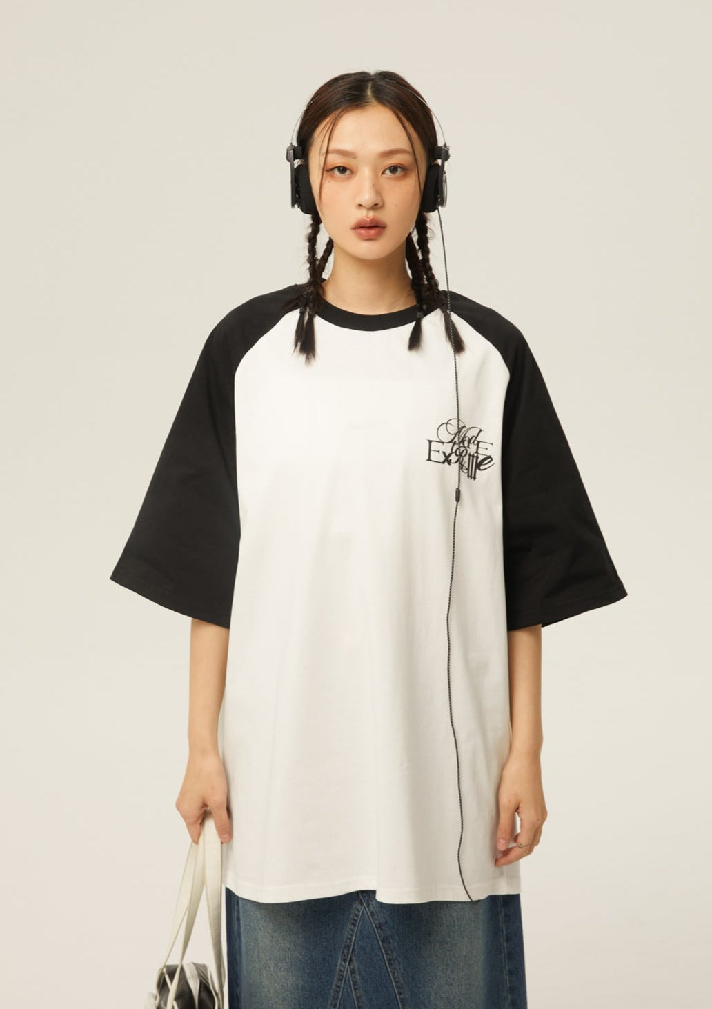 EZEK&STUDIO Contrast Color T-shirt