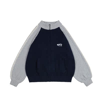 EZEK&STUDIO Zipper Knitted Cardigan