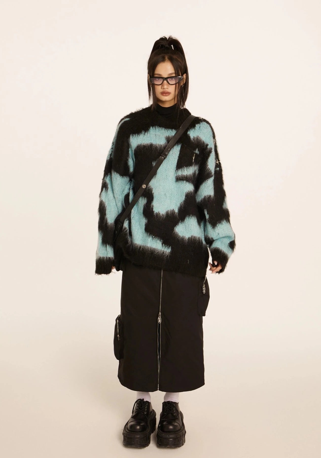 EZEK&STUDIO Mohair Knitted Ambient Sweater