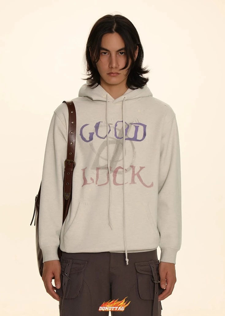 DONOTTAG Goodluck Pullover Print Sweatshirt