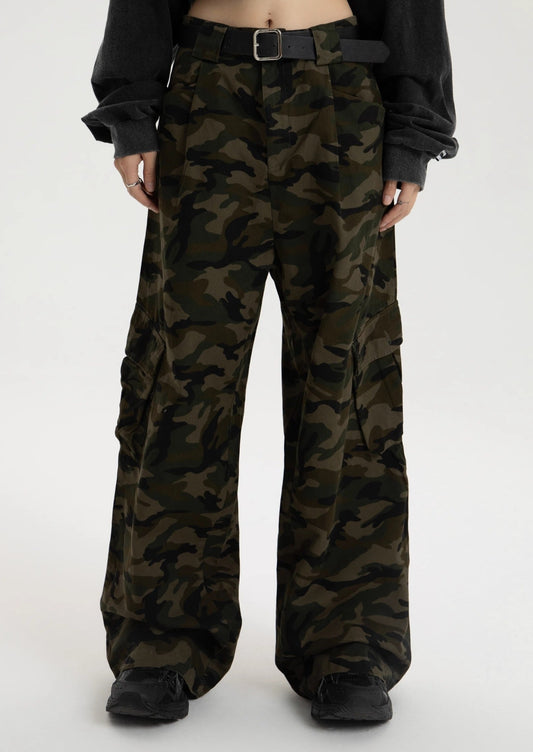 EZEK&STUDIO Camouflage Pattern Work Pants