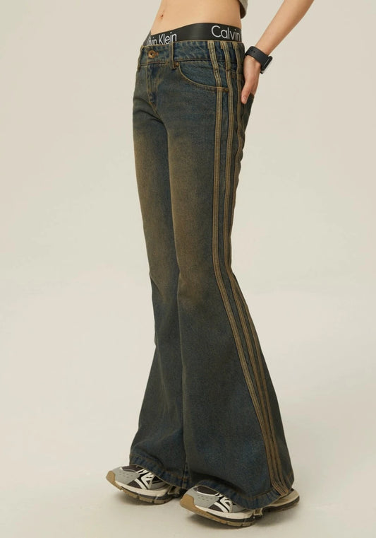 EZEK&STUDIO High-waisted Casual Denim Pants