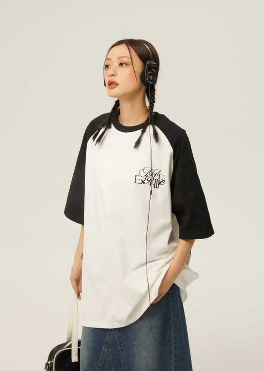 EZEK&STUDIO Contrast Color T-shirt