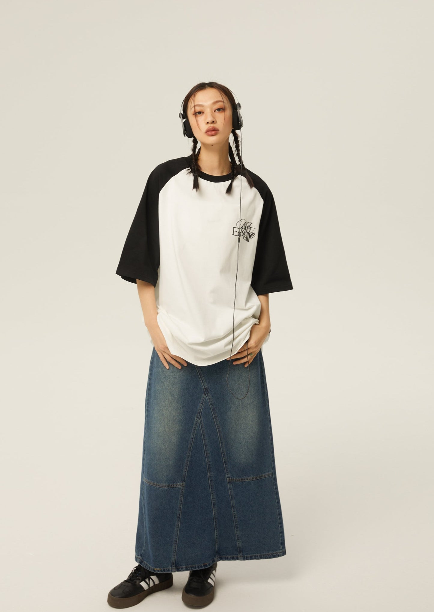 EZEK&STUDIO Contrast Color T-shirt