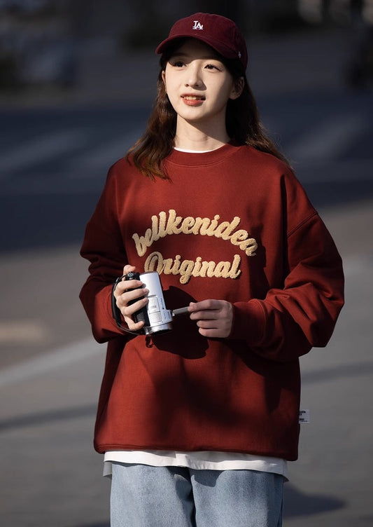 BELLKENIDE Retro Round Neck Sweatshirt