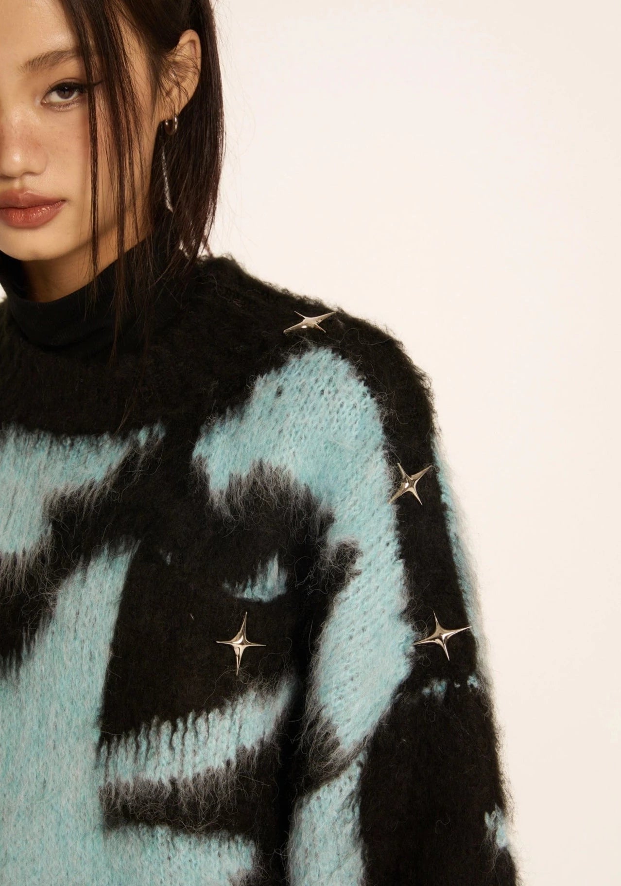 EZEK&STUDIO Mohair Knitted Ambient Sweater