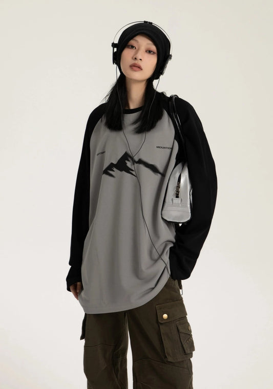 EZEK&STUDIO Raglan Long Sleeve T-shirt