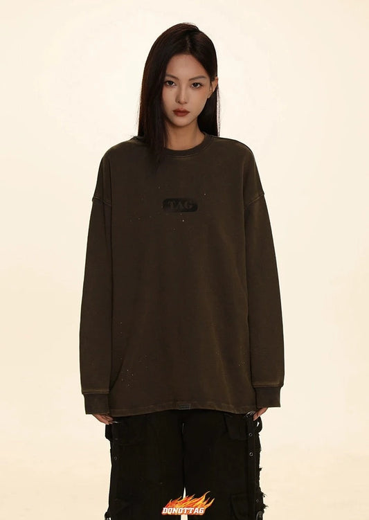 DONOTTAG Retro Basic Long-Sleeved T-shirt