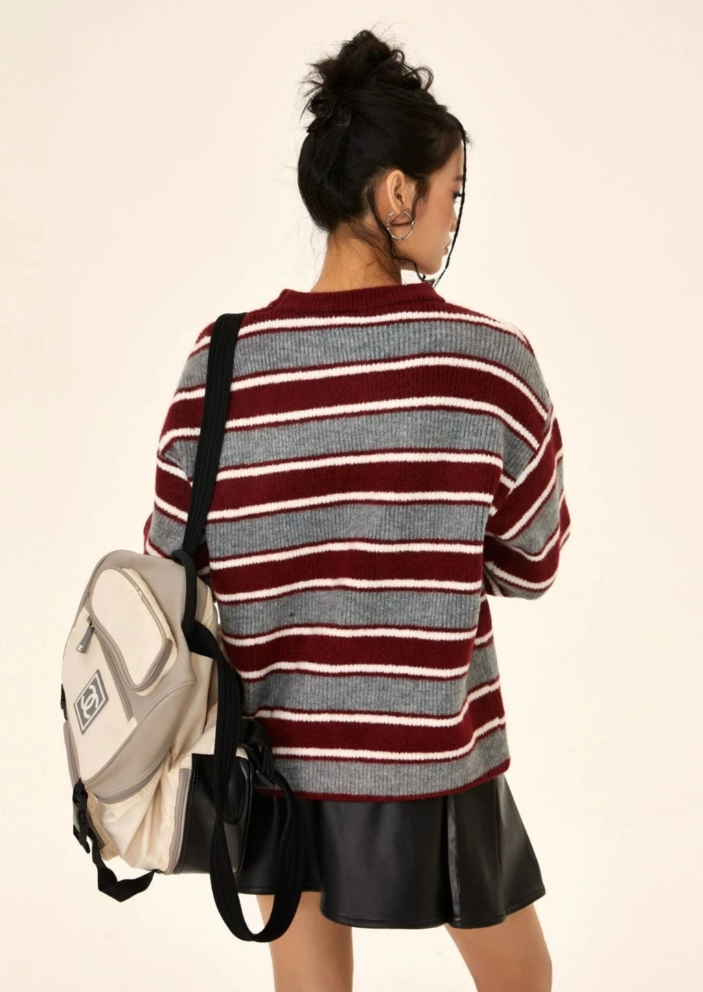 EZEK&STUDIO Vintage Pullover Round Neck Sweater