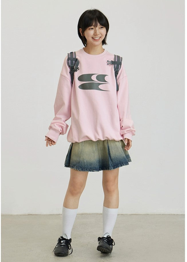 CRYING CENTER Wool Coil Long Sleeve Sweatshirt