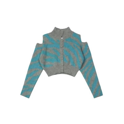 EZEK&STUDIO Dopamine Design Knit Cardigan