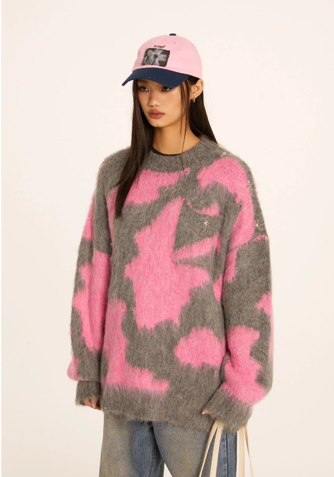 EZEK&STUDIO Mohair Knitted Ambient Sweater