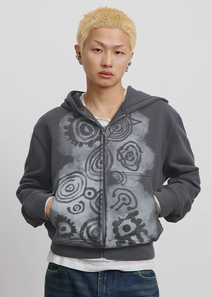 CONP Petroglyph Print Hoodie