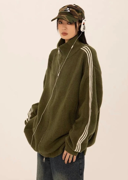 EZEK&STUDIO Knit Track Jacket