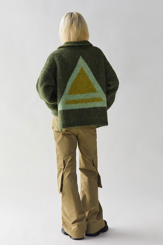 CONP Triangle Warning Knitted Jacket