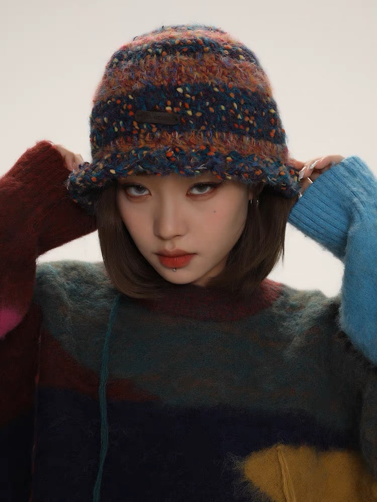 DONOTTAG Colormix Knit Bucket Hat