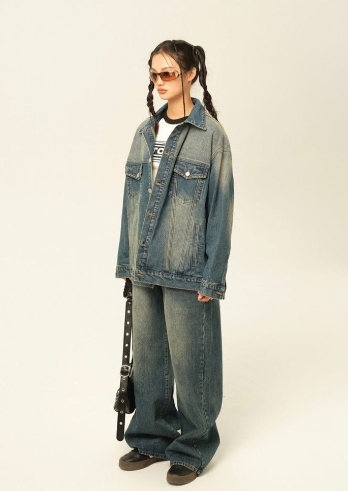 EZEK&STUDIO Set-up Denim Pants