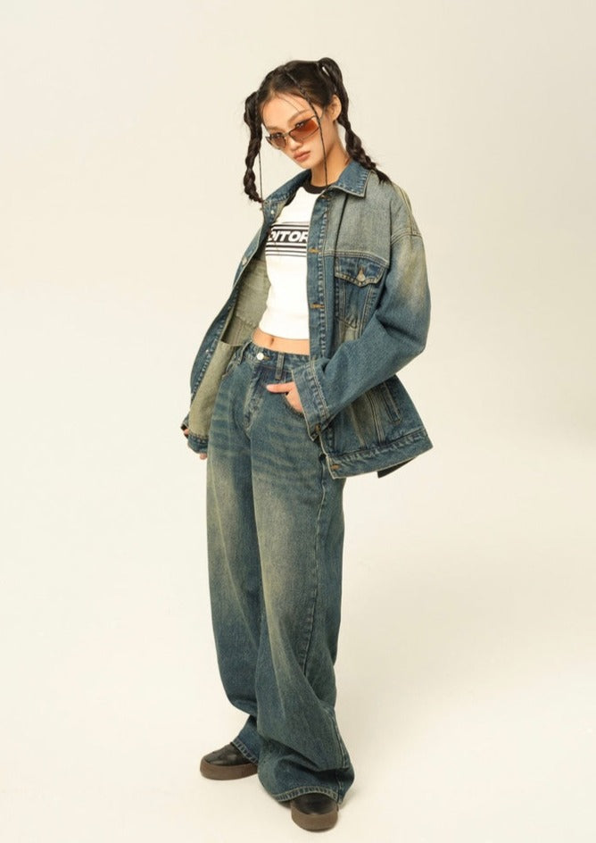 EZEK&STUDIO Set-up Denim Pants