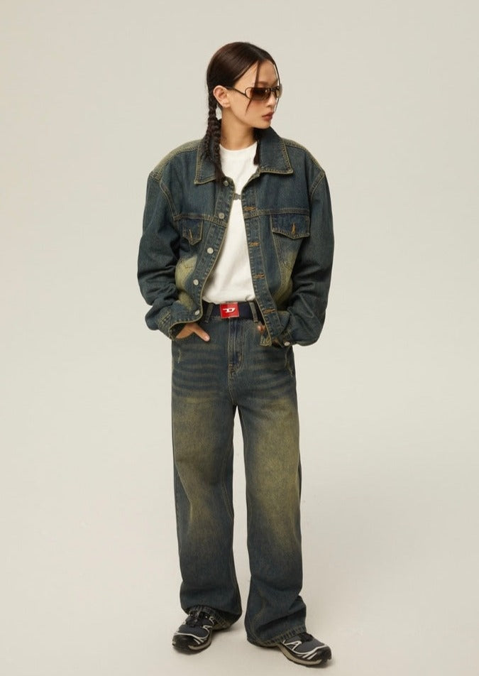 EZEK&STUDIO Retro Set-up Denim Jacket