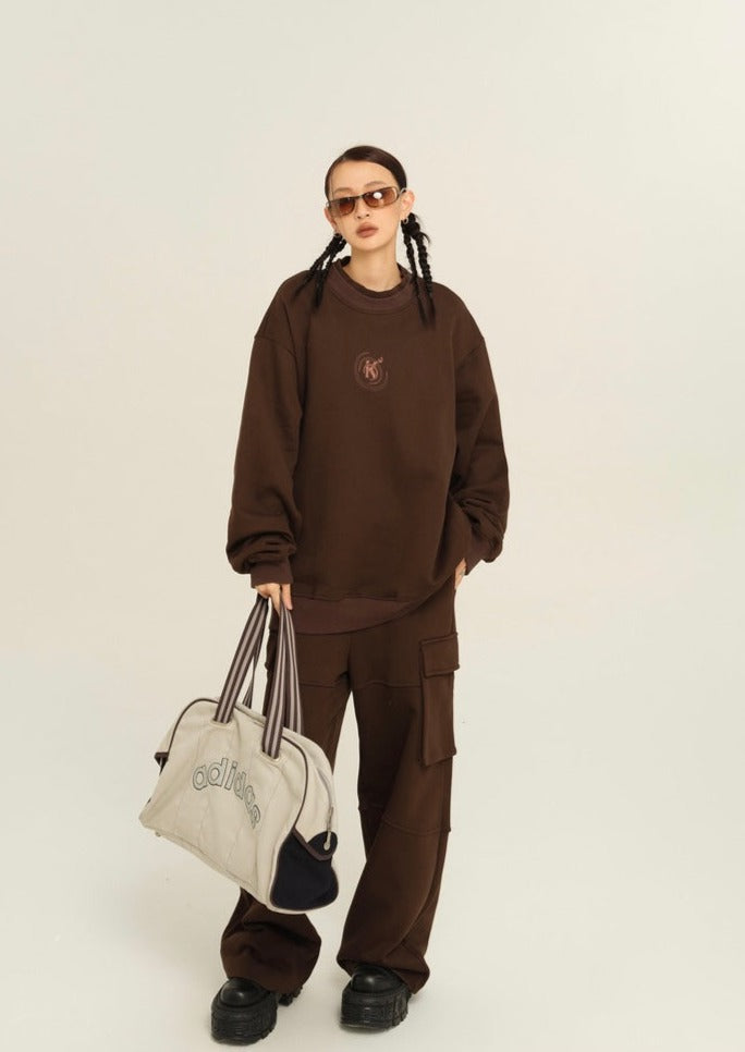 EZEK&STUDIO Set-up Casual Sweatshirt