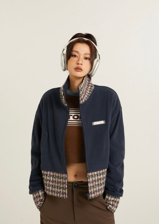 EZEK&STUDIO American Retro Stitch Short Jacket