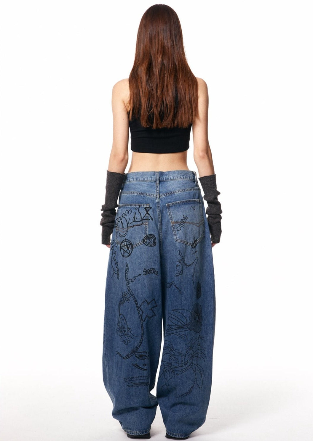 EZEK&STUDIO Artistic Denim Pants